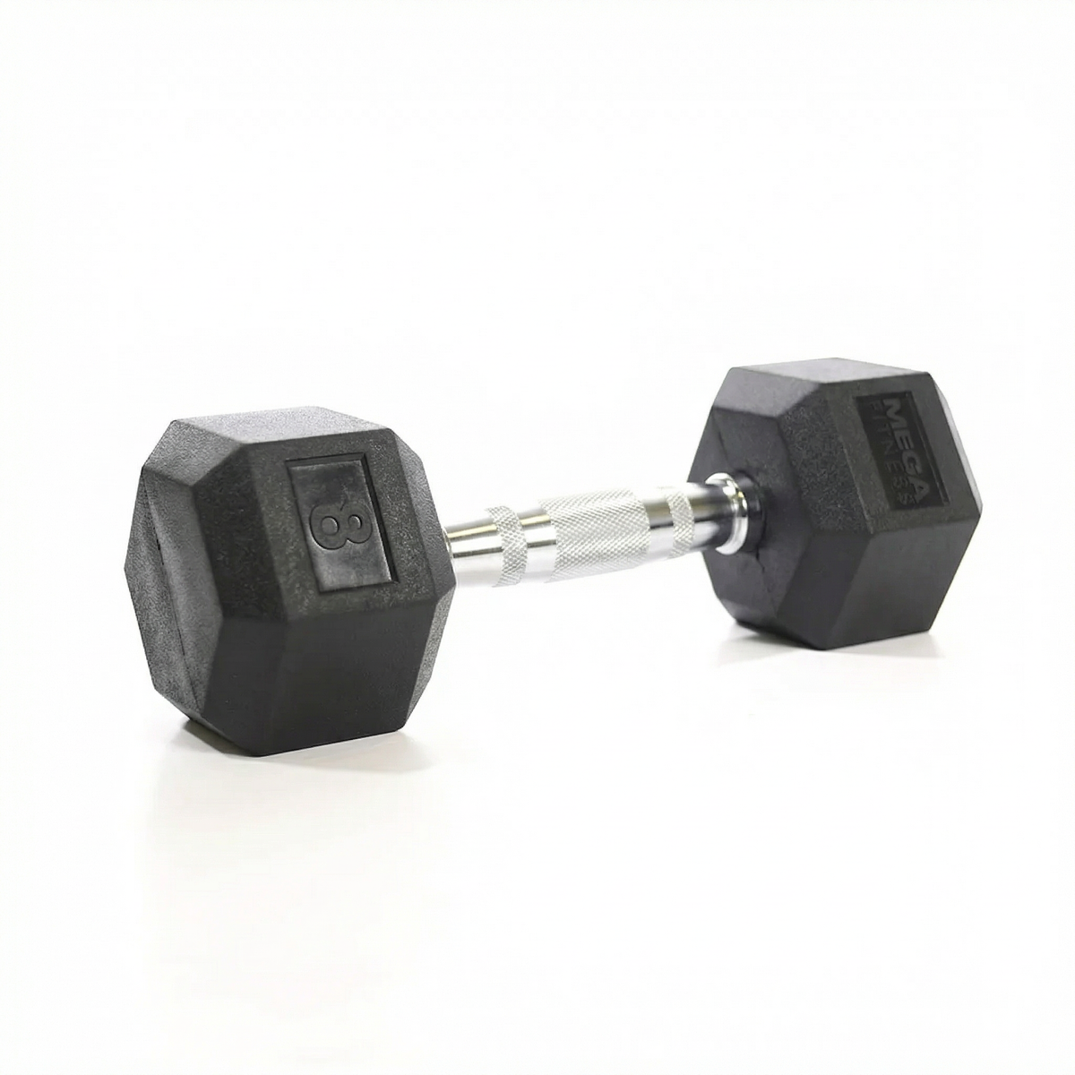 Mega Fitness - Rubber Hex Dumbbell 8lbs