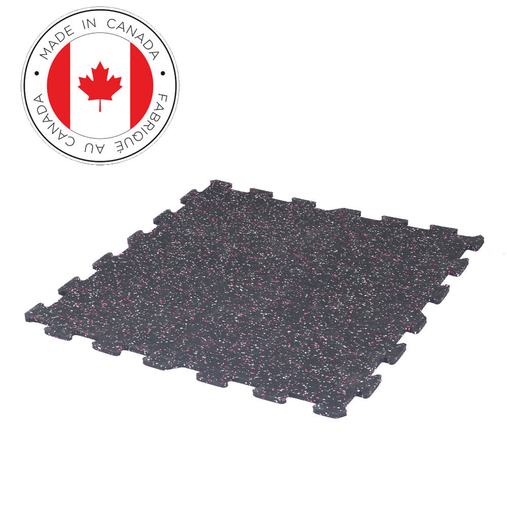 Gorilla 2 x 2 8mm Interlocking Rubber Tile - Canada - Single or 12 Pack