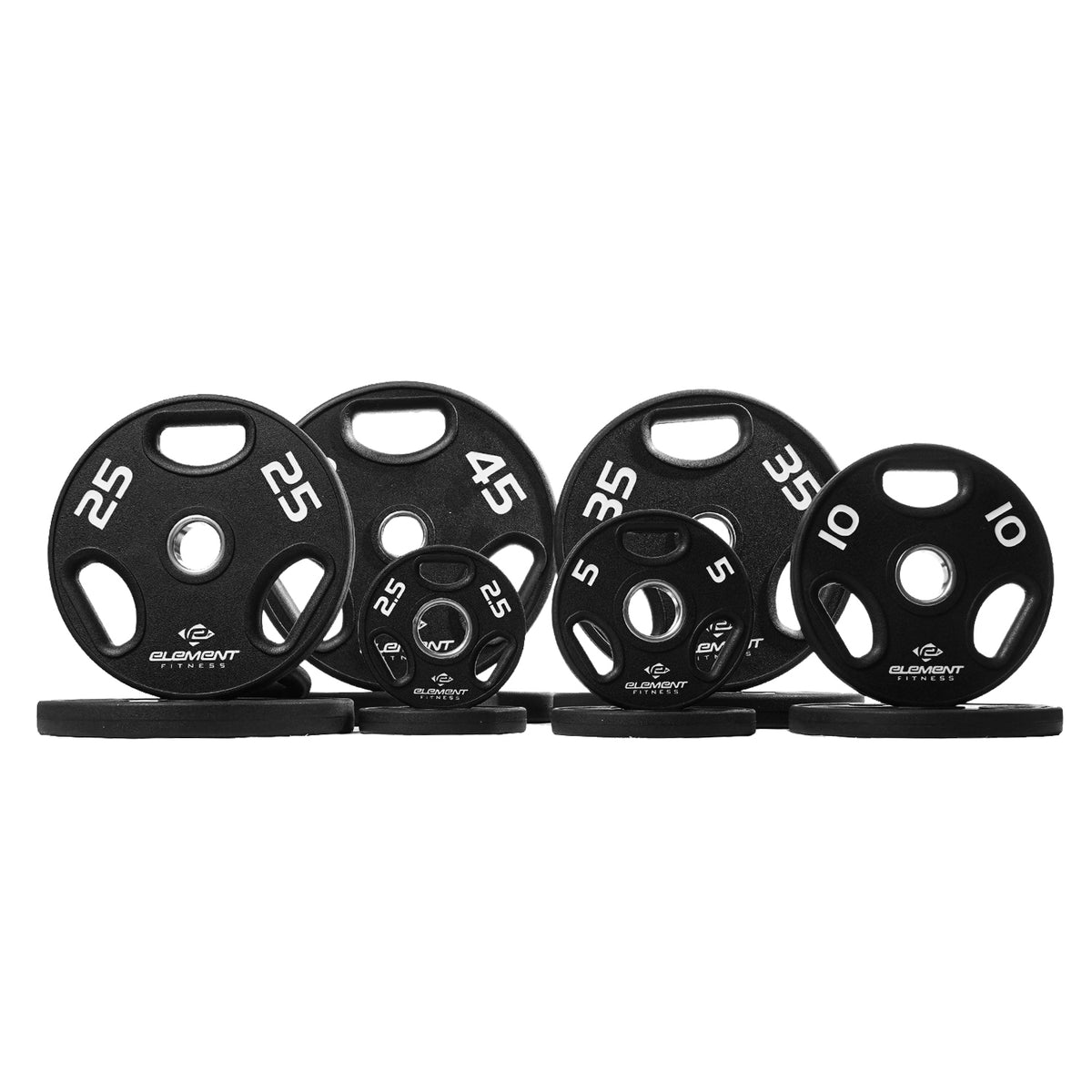Element Fitness - Kit Barres ECO et Plaques Pro Olympic en Caoutchouc Vierge 300lb