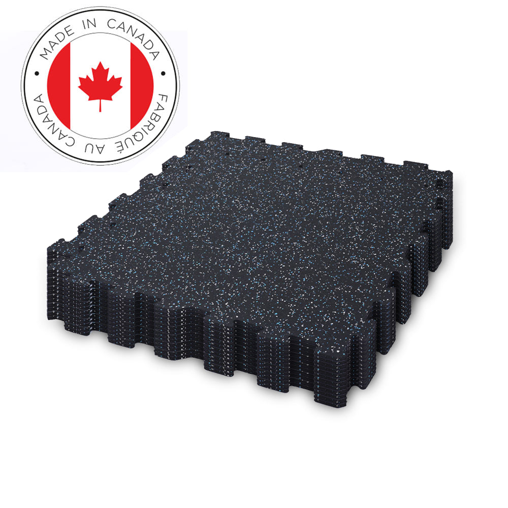 Gorilla 2 x 2 8mm Interlocking Rubber Tile - Blue Jay - Single or 12 Pack