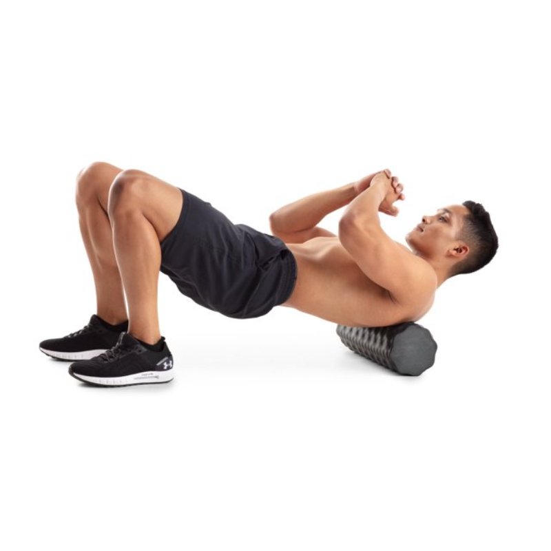 iFit - 18” Personal Massage Foam Roller (PURPLE) with Professional Exercise Chart