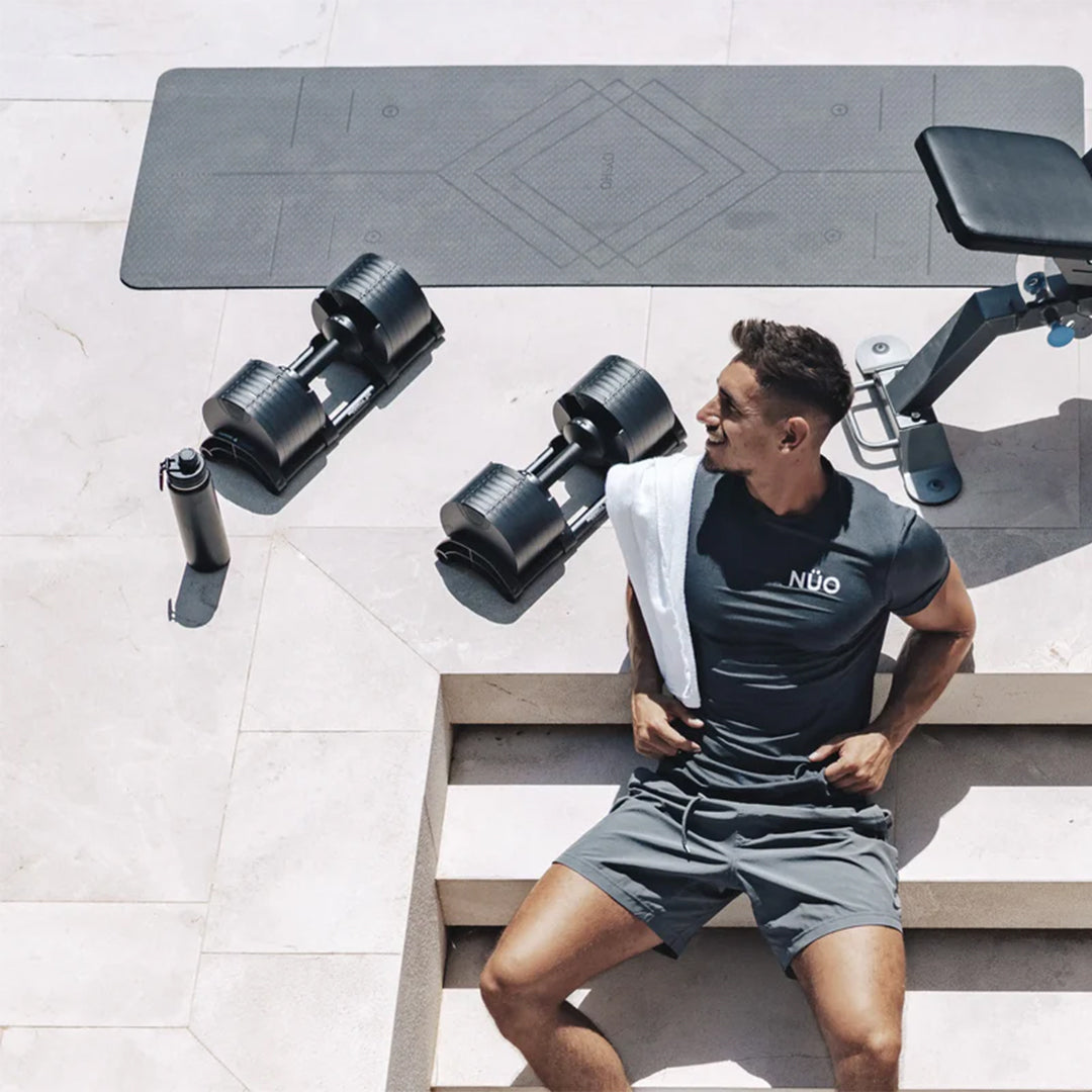 NUOBELL 580 Black - Adjustable Dumbbell Pair