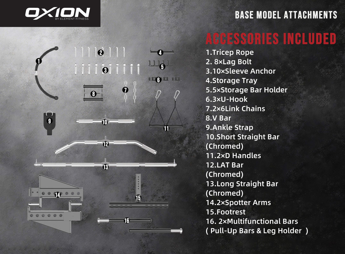 Element Oxion - 5 Pro All in One Functional Trainer Free Standing Kit