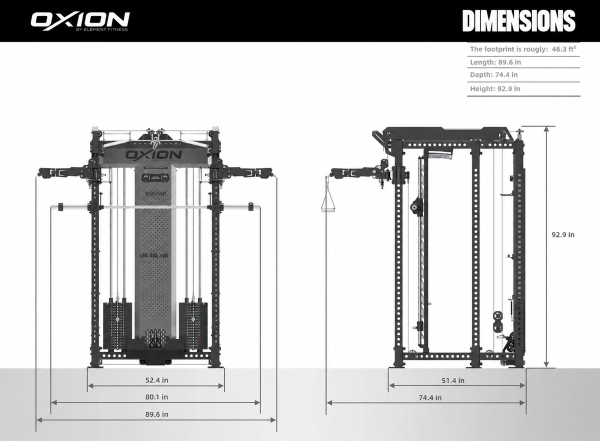 Element Oxion - 7 Pro All in One Functional Trainer Free Standing Kit