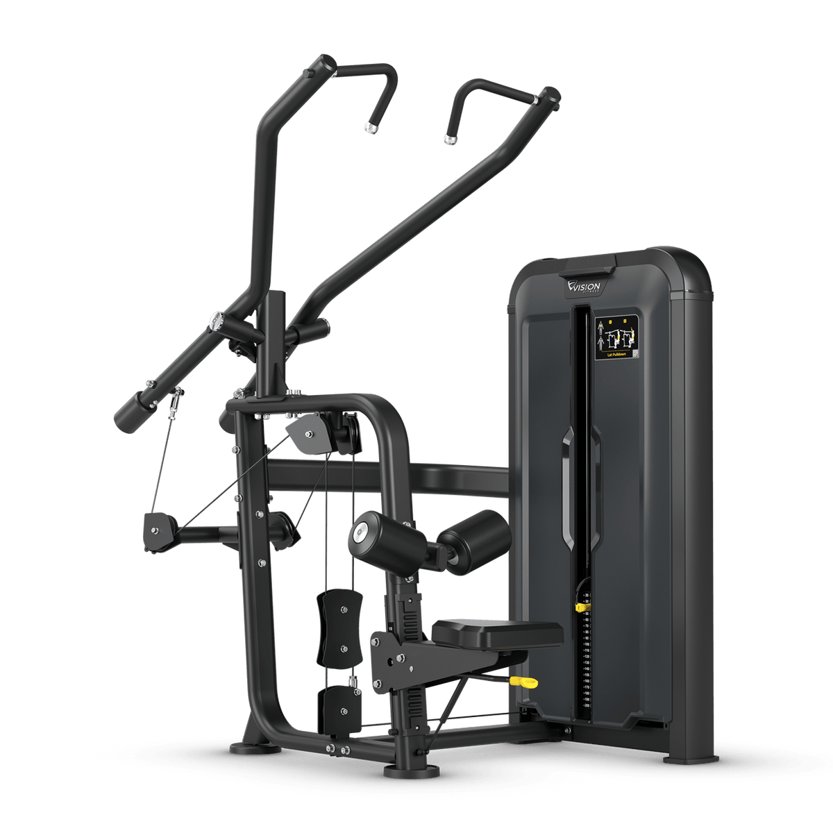 Vision Fitness - Keystone SL23 Diverging Lat Pulldown with Rep Counter and Increment Weight