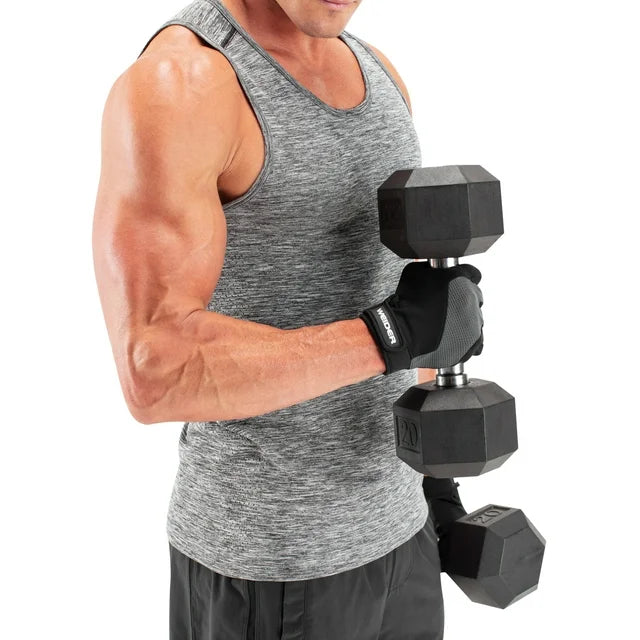 Weider - Gants d'entraînement pleine main compatibles écrans tactiles