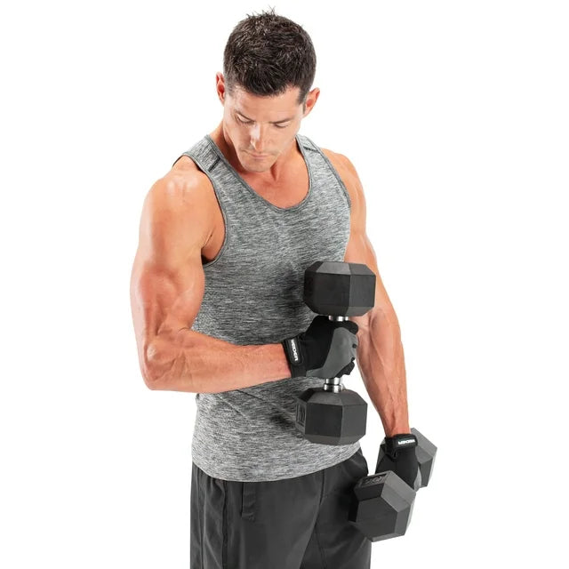 Weider - Gants d'entraînement pleine main compatibles écrans tactiles