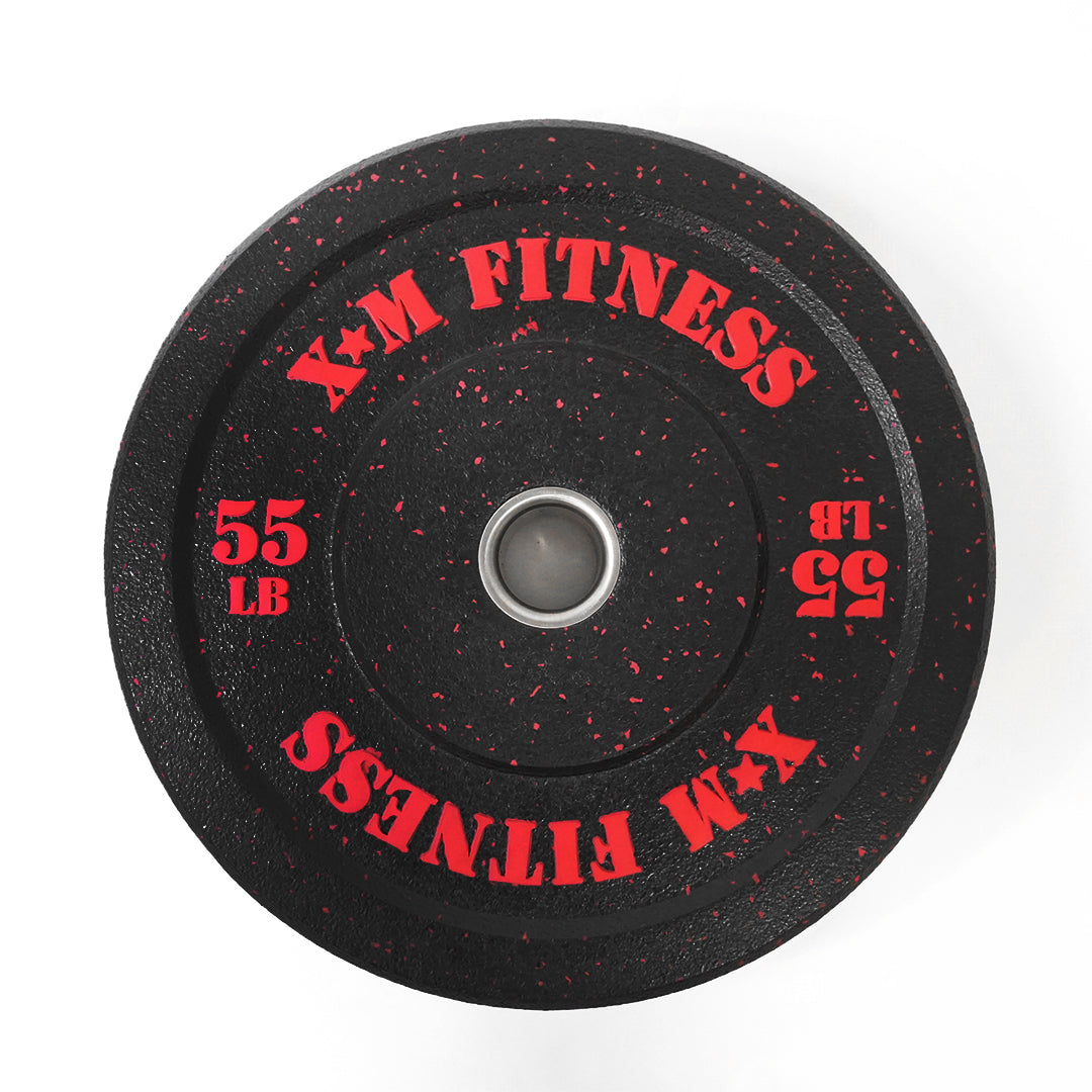 XM FITNESS 55lbs Crumb Rubber Bumper Plate