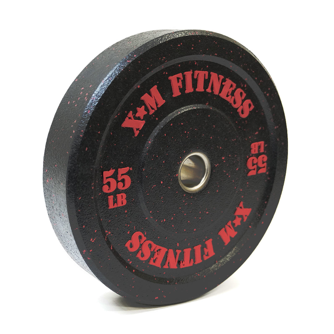 XM FITNESS 55lbs Crumb Rubber Bumper Plate