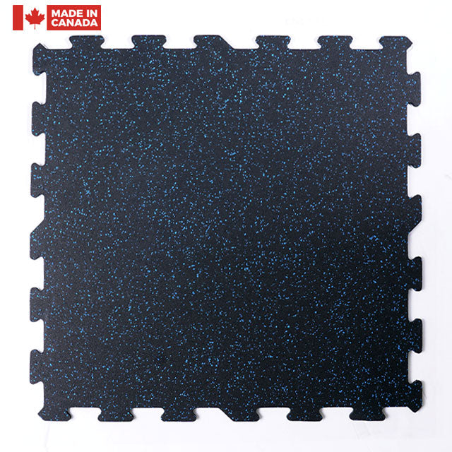 Dalle de caoutchouc emboîtable Gorilla 2 x 2 8 mm – Bleue – À l'unité ou en paquet de 12