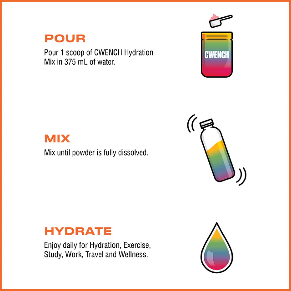 Cwench Hydration Mix - Rainbow Swirl