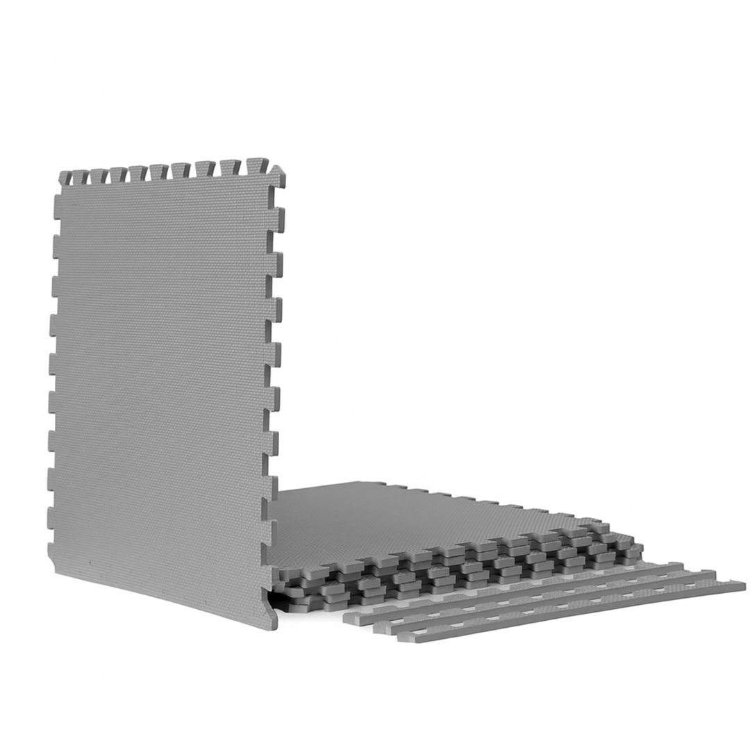 Element Foam Flooring 24" x 24" x 1/2" - Grey (6 Pack)