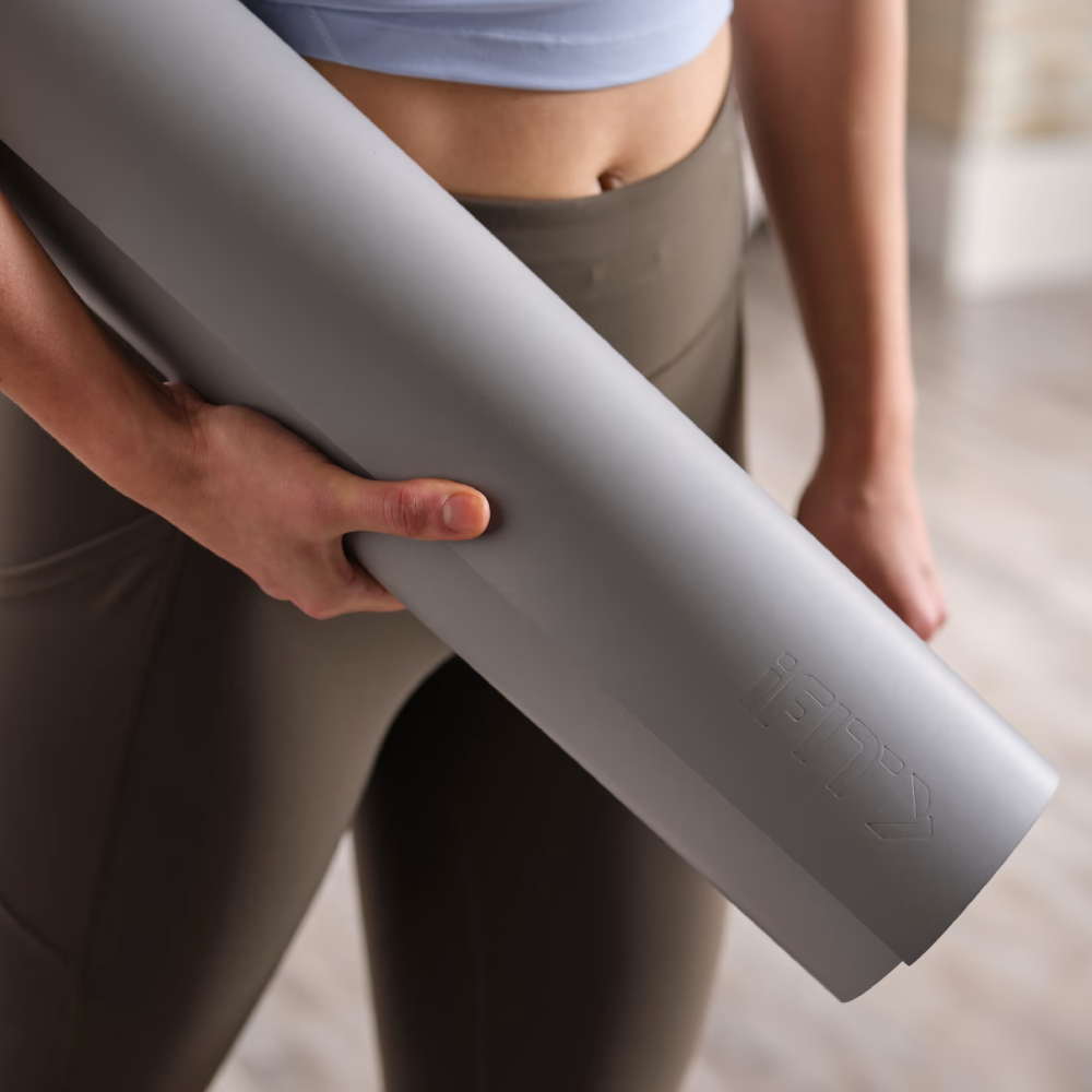 NordicTrack – Tapis de yoga réversible 4 mm – Sauge/Gris