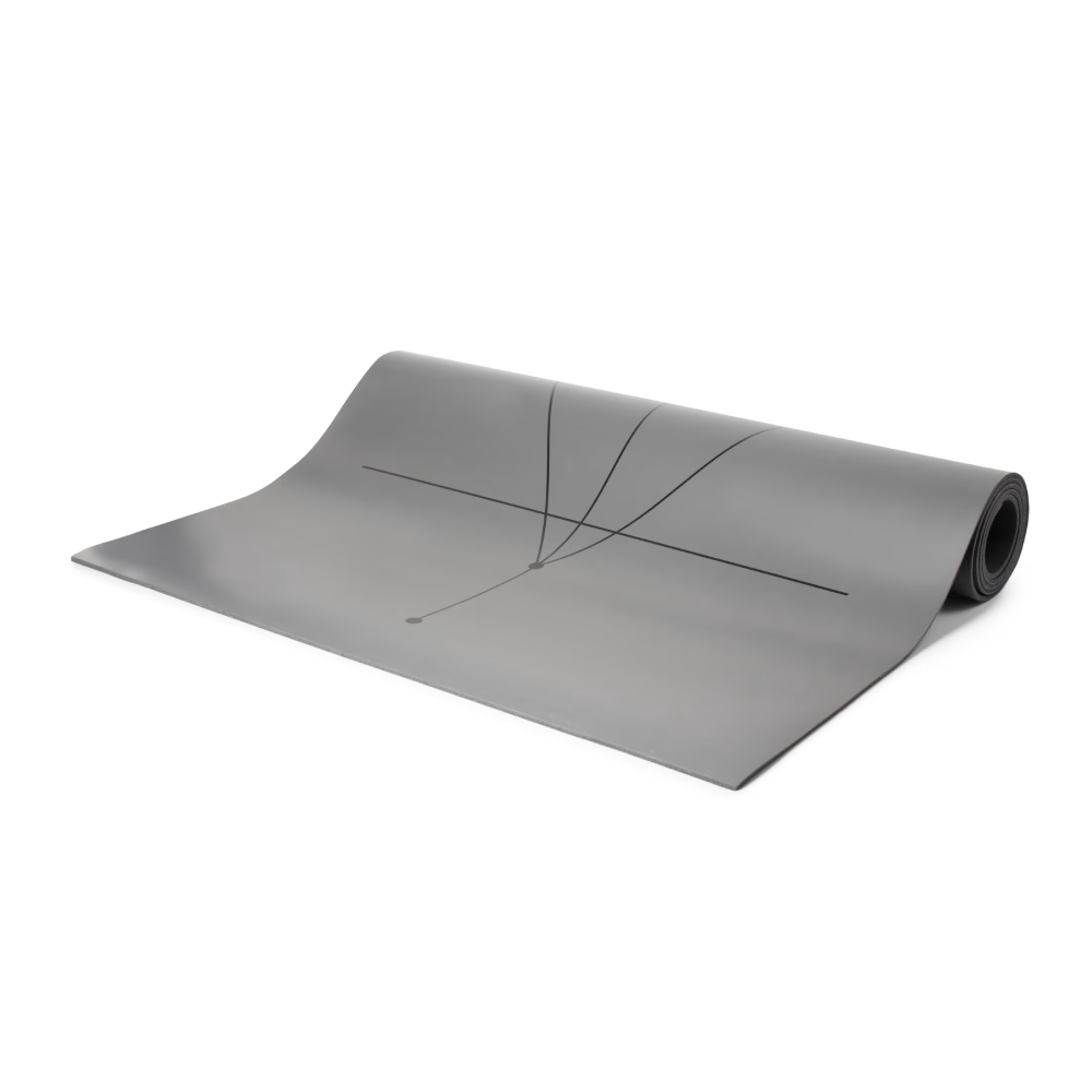 NordicTrack - Tapis de yoga réversible 4 mm - Gris/Gris