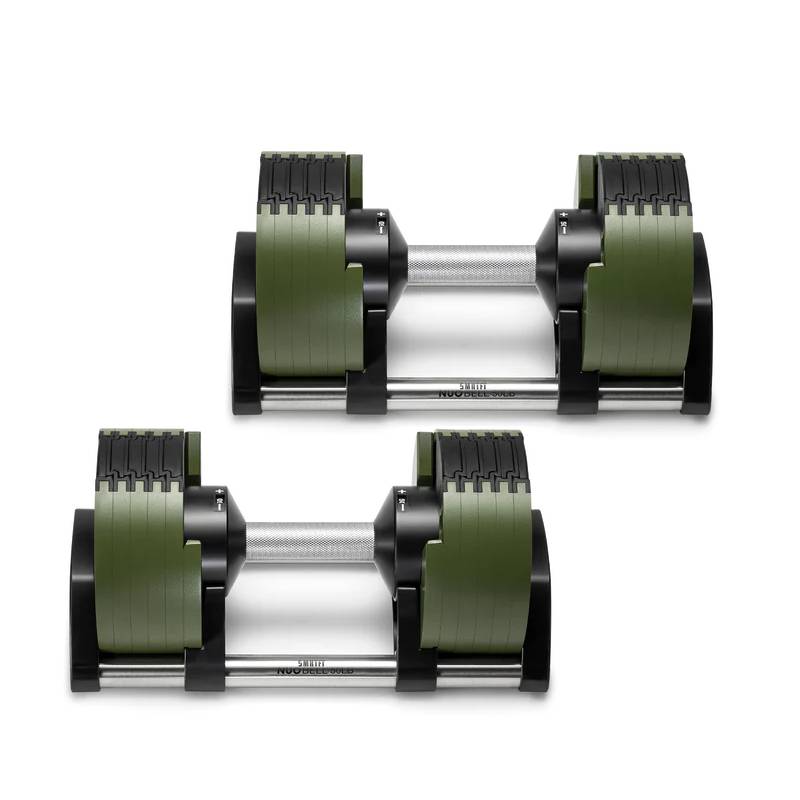 NUOBELL 550 Green - Adjustable Dumbbell Pair