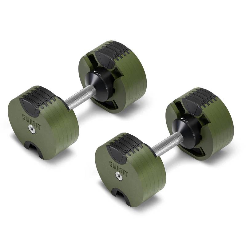 NUOBELL 550 Green - Adjustable Dumbbell Pair