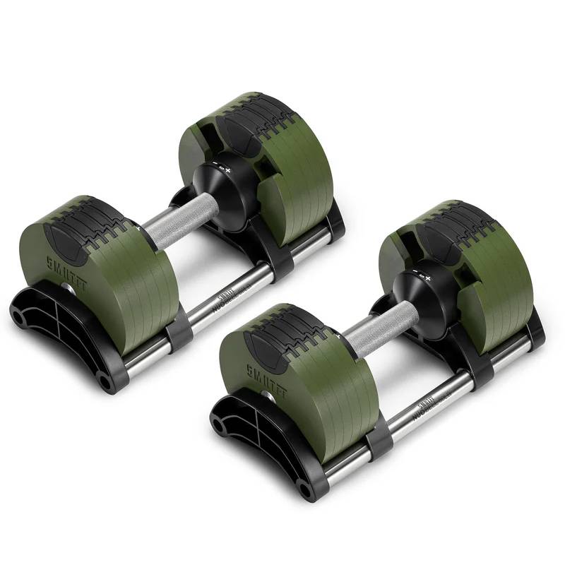 NUOBELL 550 Green - Adjustable Dumbbell Pair