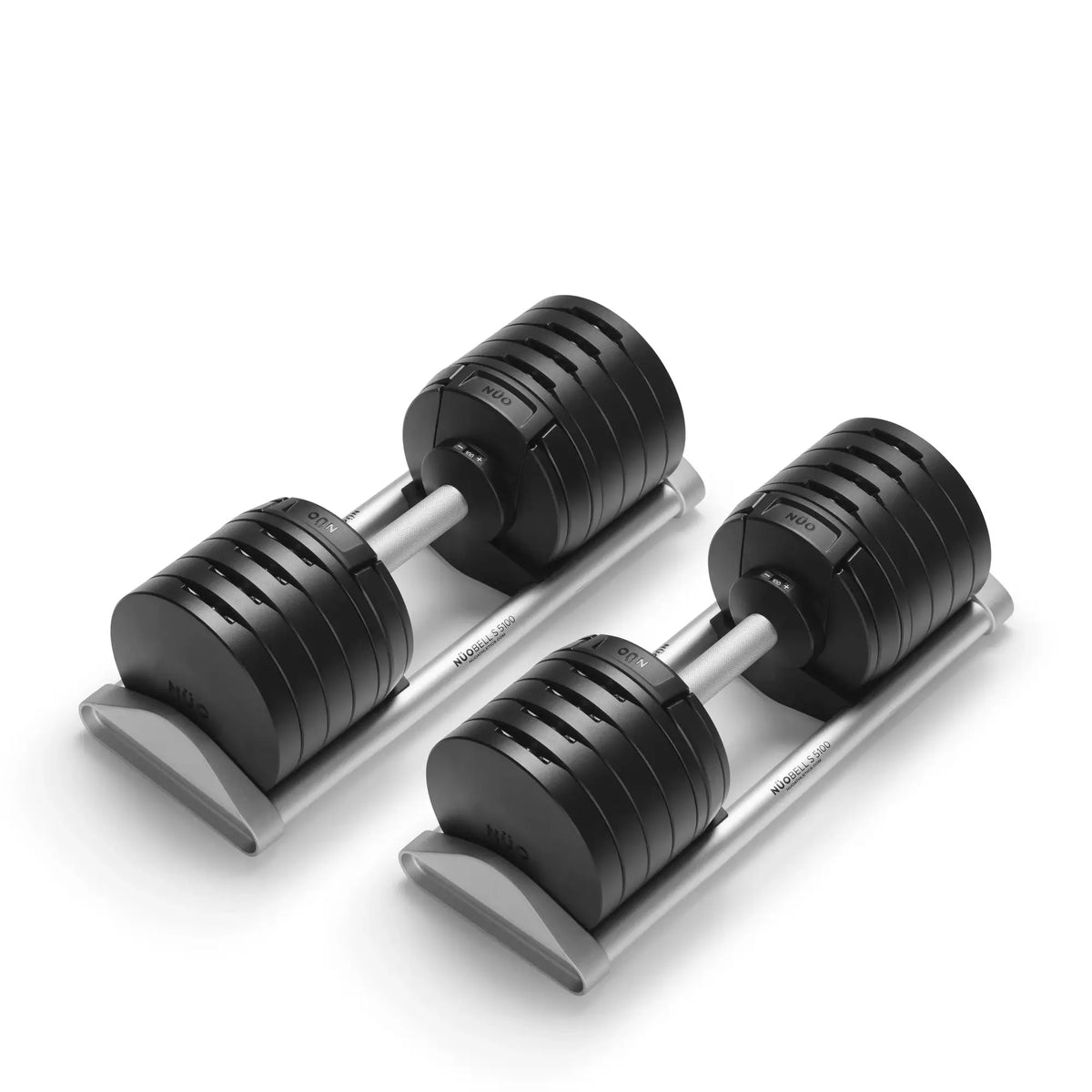 NUOBELL S 5100 Argent - Paire d'haltères ajustables
