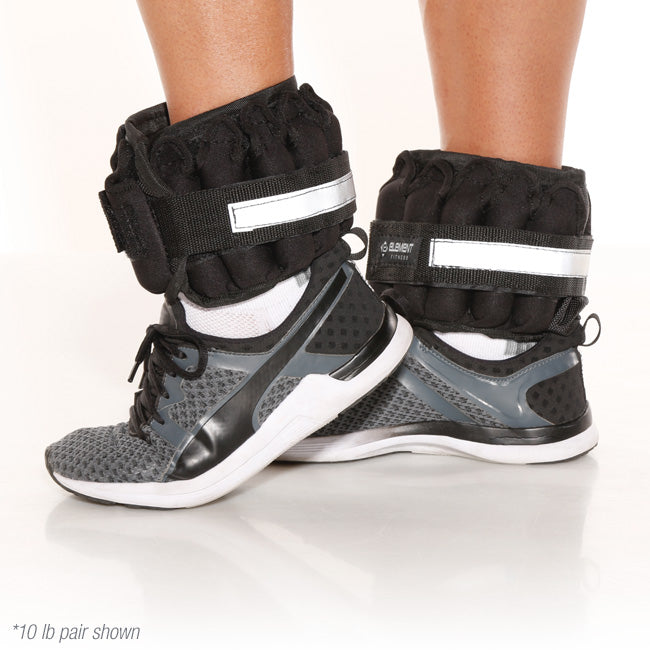 Adjustable Ankle Weights - 10lb Pair - Element Fitness Fitness Accessories Canada.