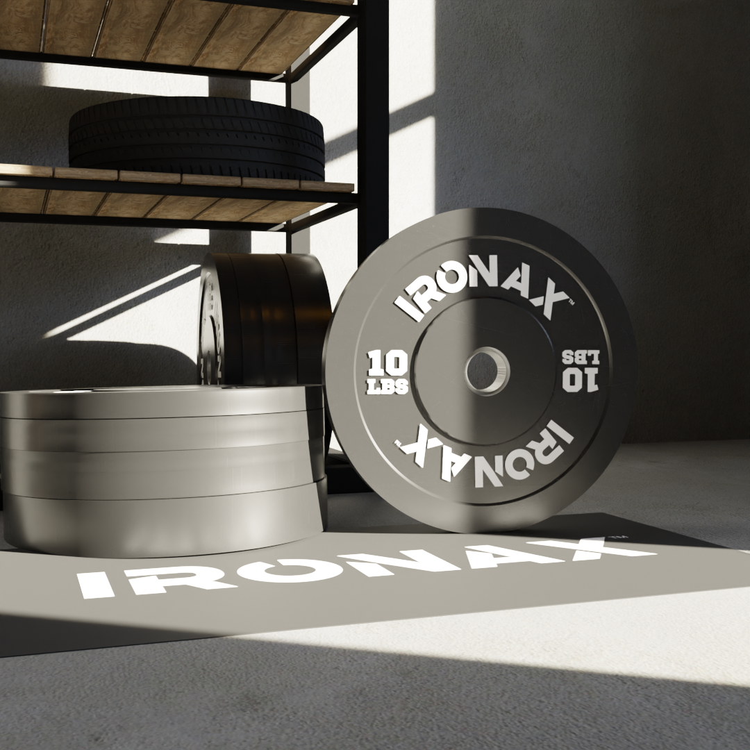 IRONAX ATHLETIC SERIES COMMERCIAL BUMPER PLATES