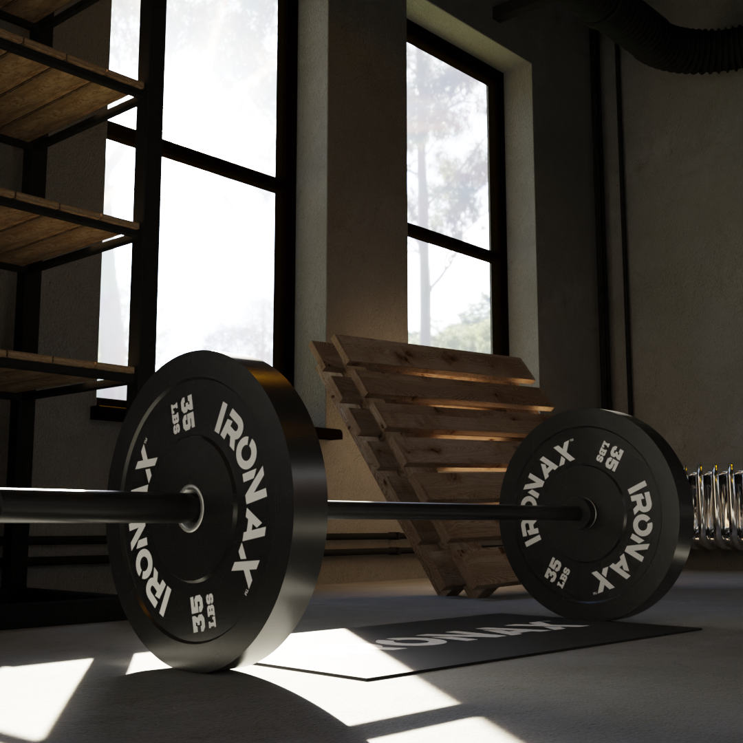IRONAX ATHLETIC SERIES COMMERCIAL BUMPER PLATES