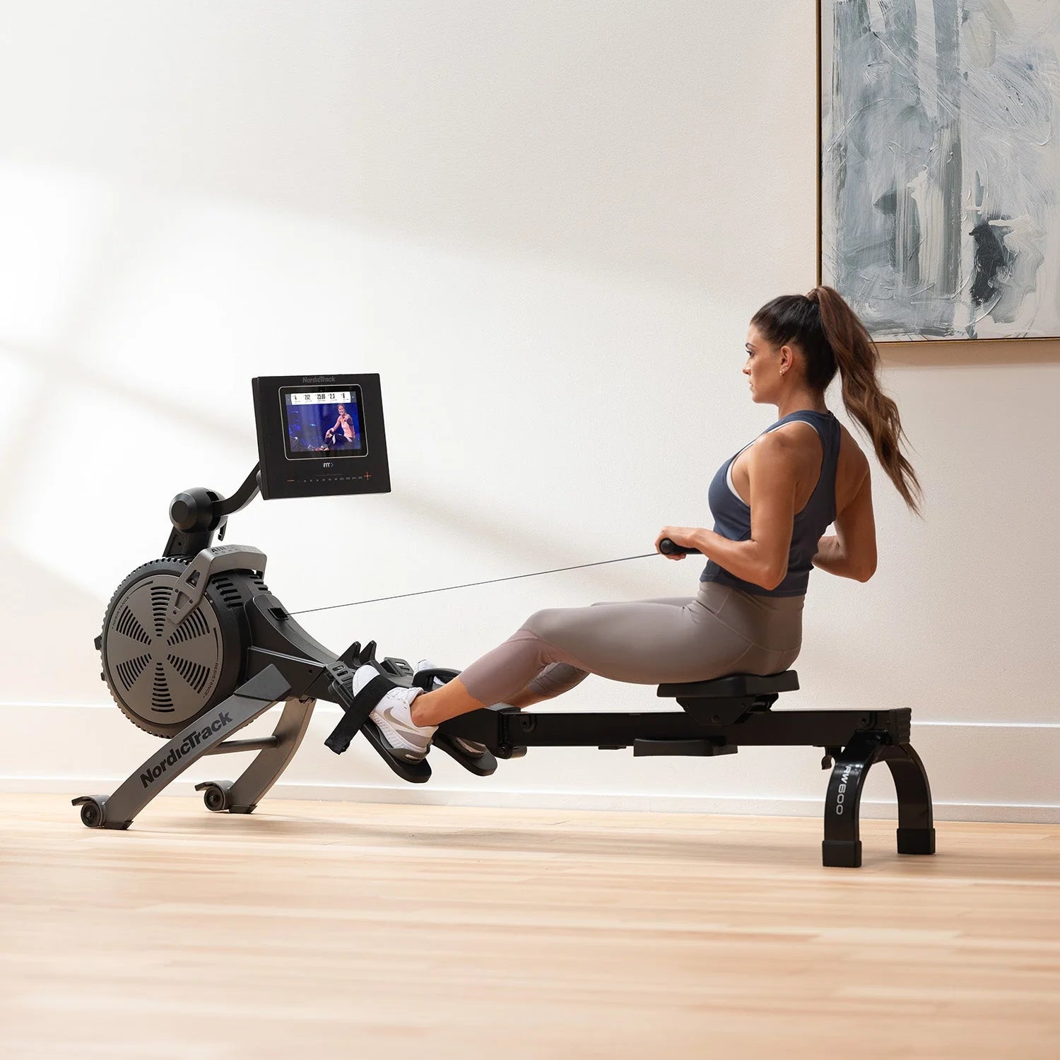 Woman On Rower