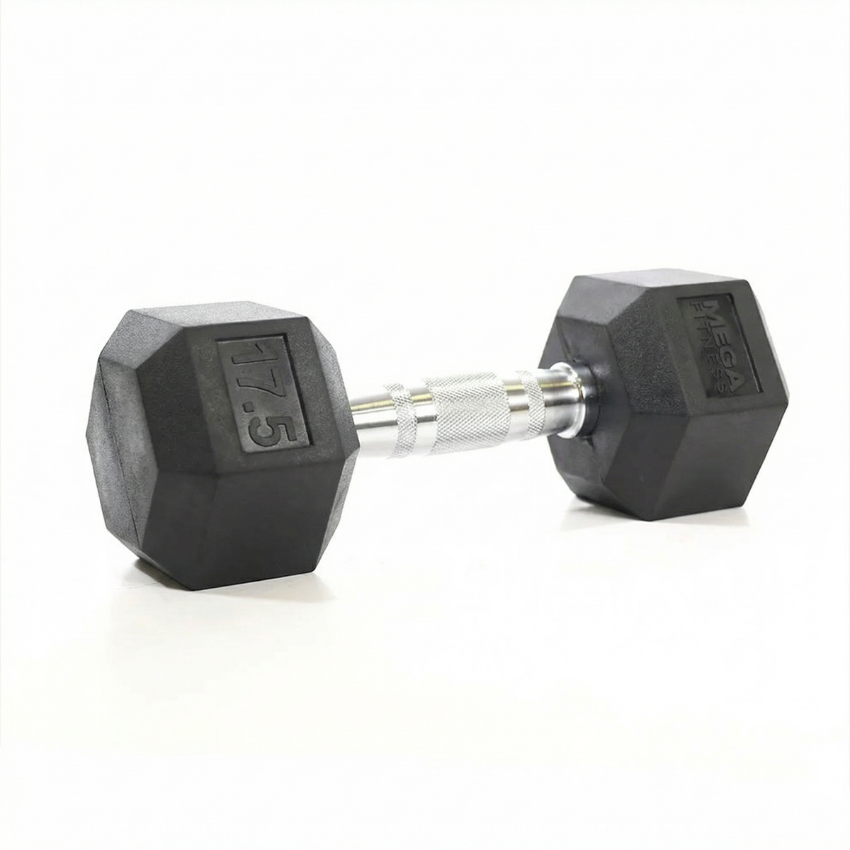 Mega Fitness - Rubber Hex Dumbbell 17.5lbs