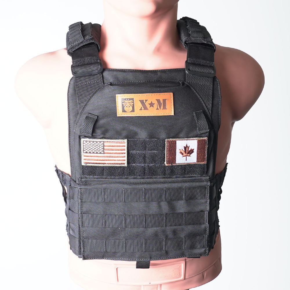 Gilet lesté tactique XM FITNESS – 14 lb – NOIR