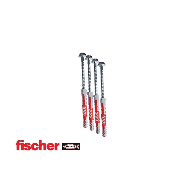 BenchK - KM4 Fischer 10×80 Expansion Plugs with BenchK Wall Bars Screws (4 pcs)