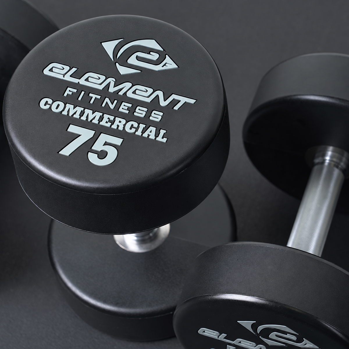 Element Fitness 55–75 lb Urethane Dumbbell Set