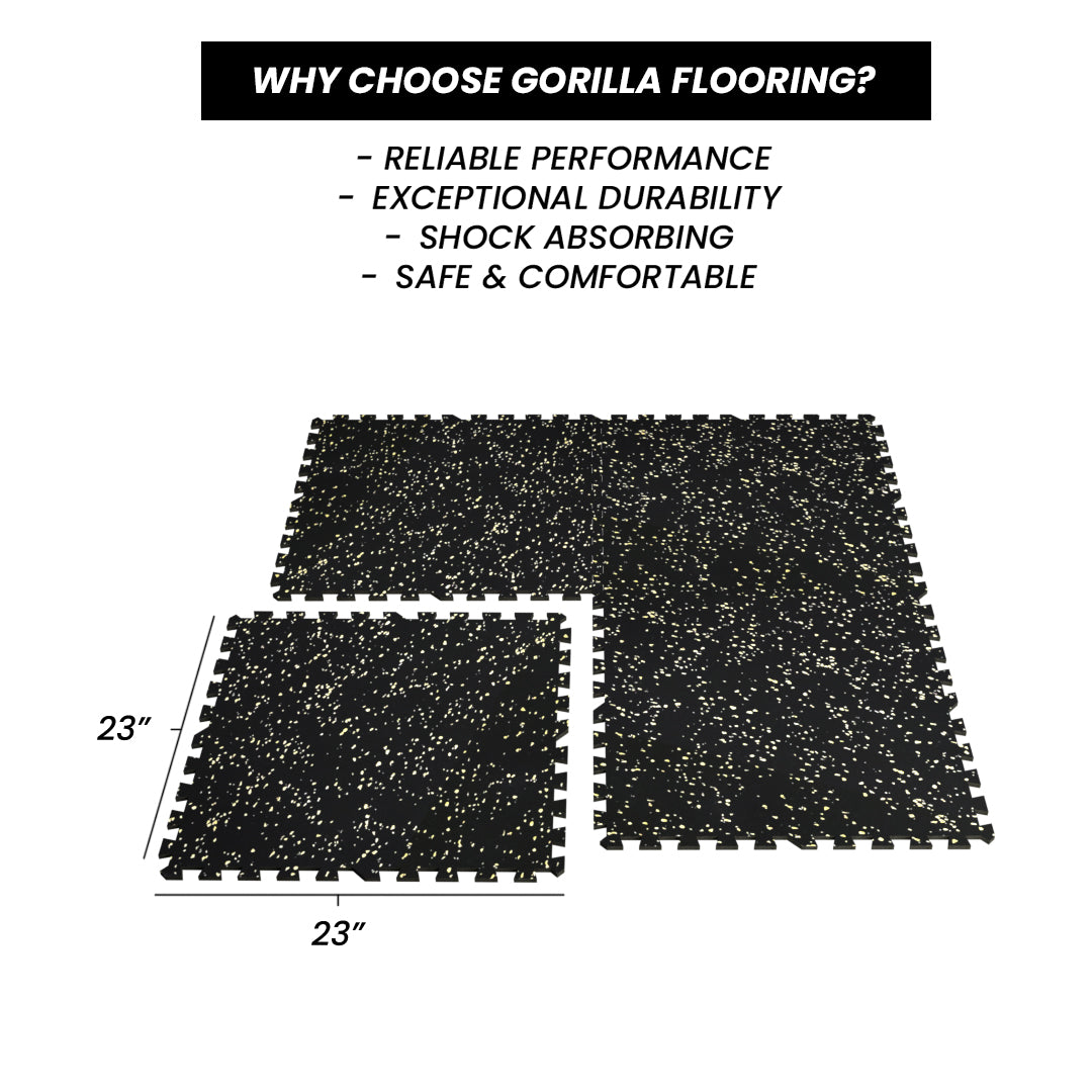 Gorilla 2 x 2 8mm Interlocking Rubber Tile - Cork - Single or 12 Pack