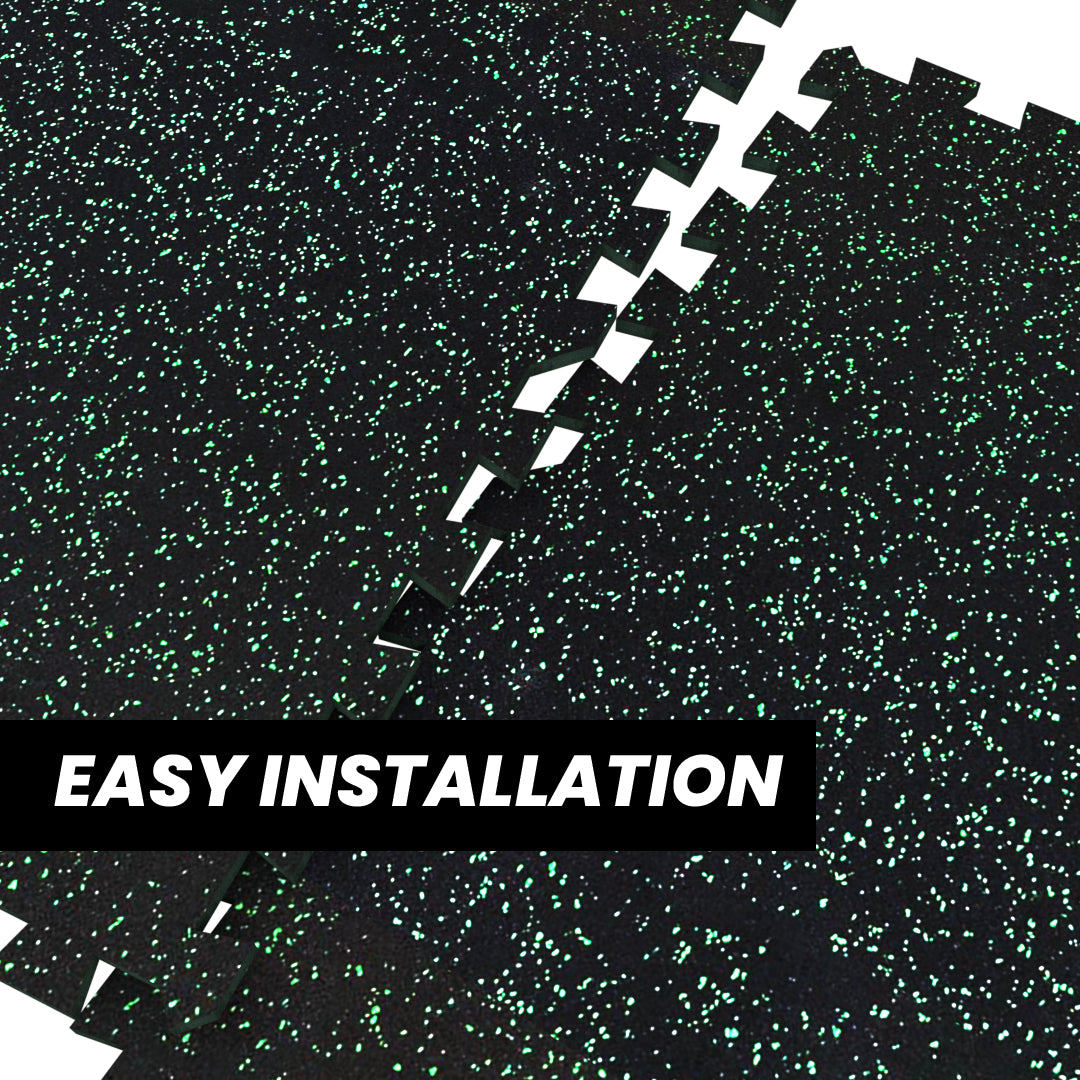 Gorilla 2x2 8mm Interlocking Rubber Tile - Green - Single or 12 Pack