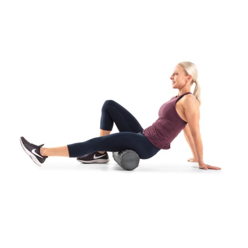 iFit - 18” Personal Massage Foam Roller (PURPLE) with Professional Exercise Chart