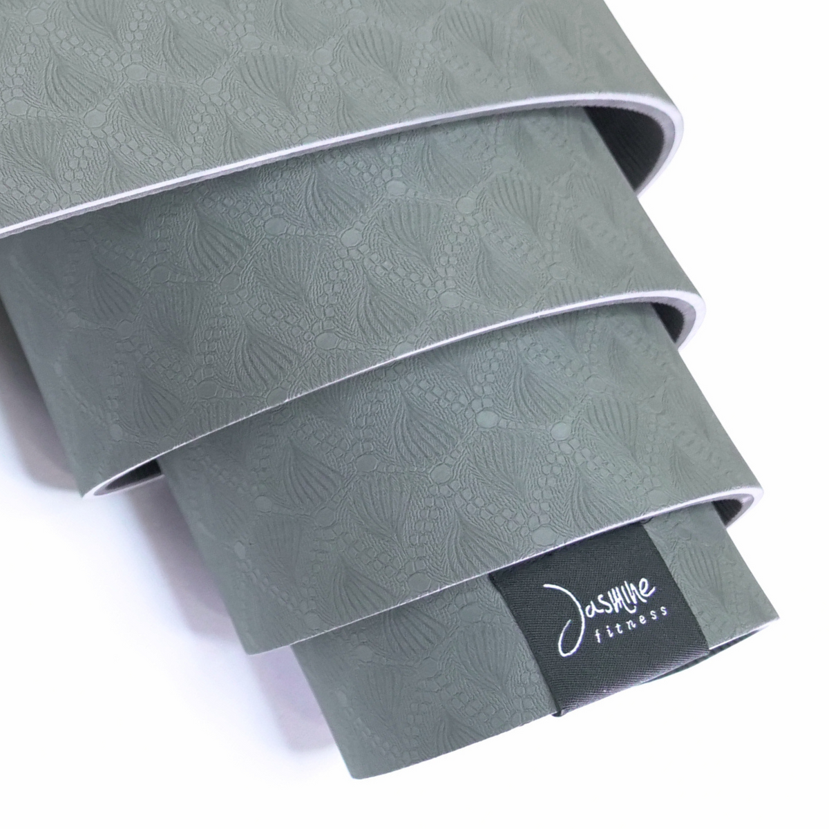 Tapis de yoga Jasmine Fitness 6 mm - Gris
