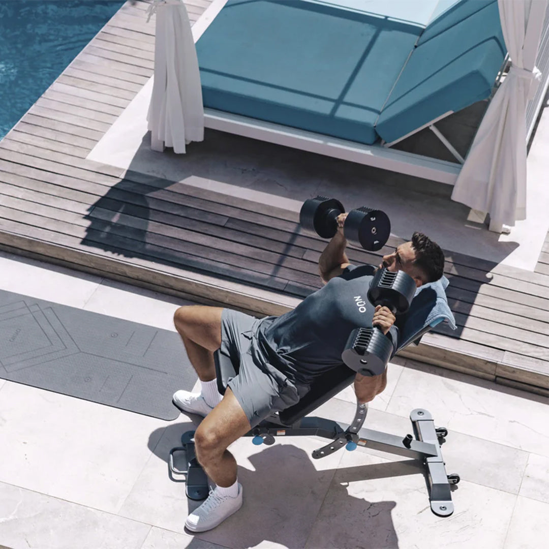 NUOBELL 580 Black - Adjustable Dumbbell Pair
