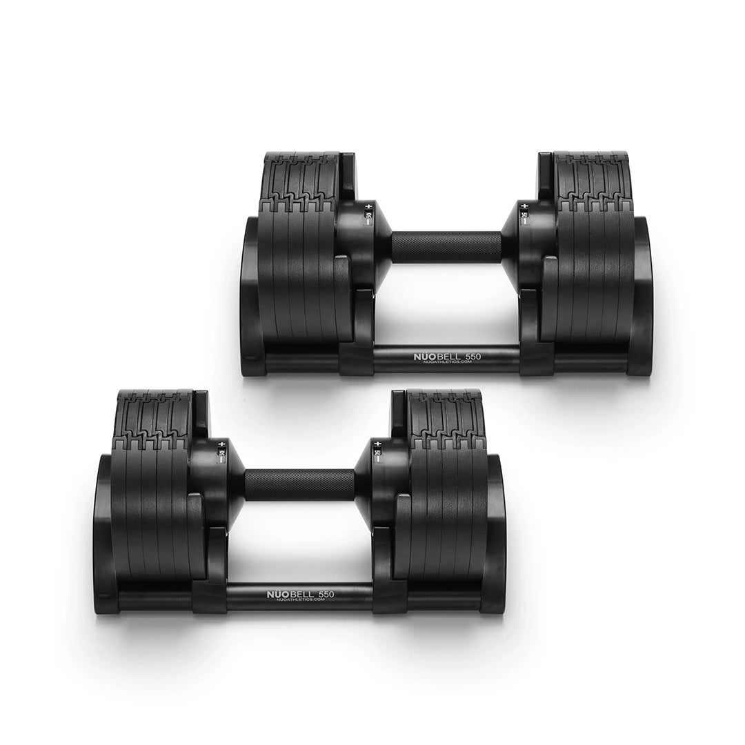 NUOBELL 550 Black - Adjustable Dumbbell Pair
