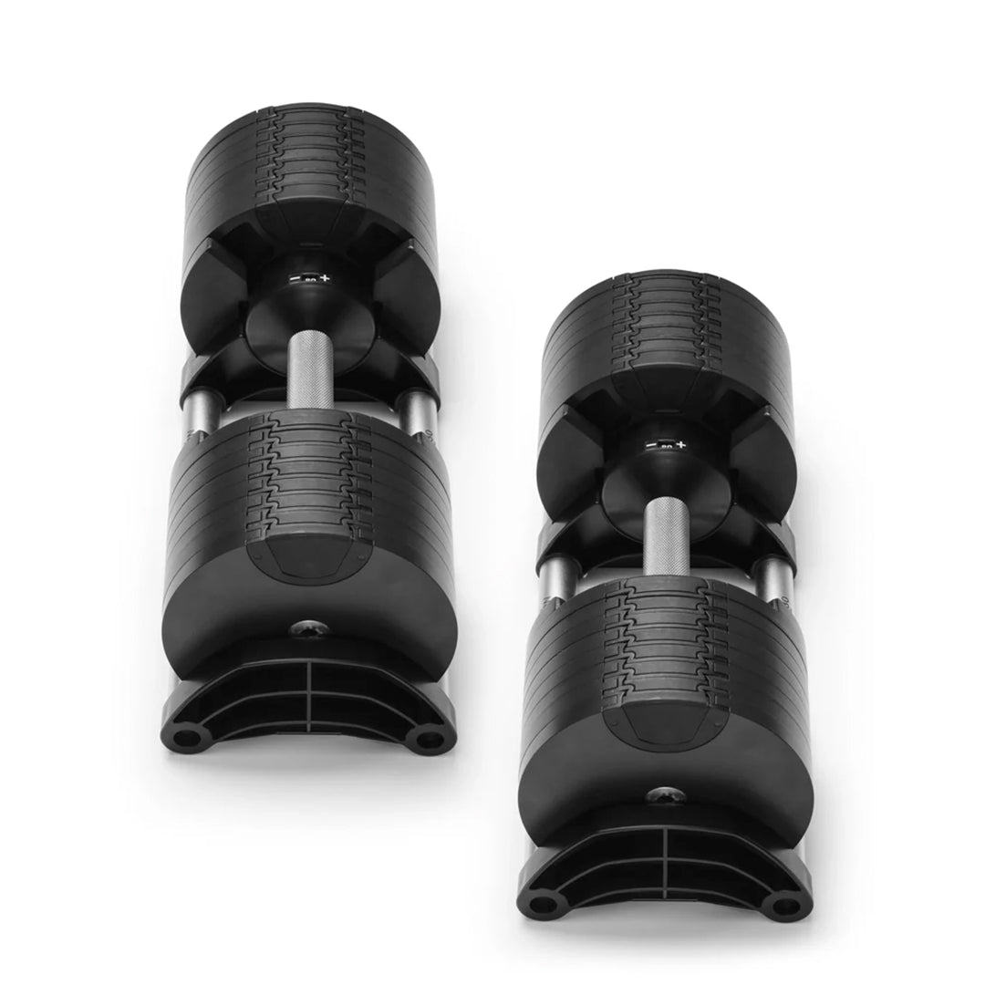 NUOBELL 580 Silver Adjustable Dumbbell Pair