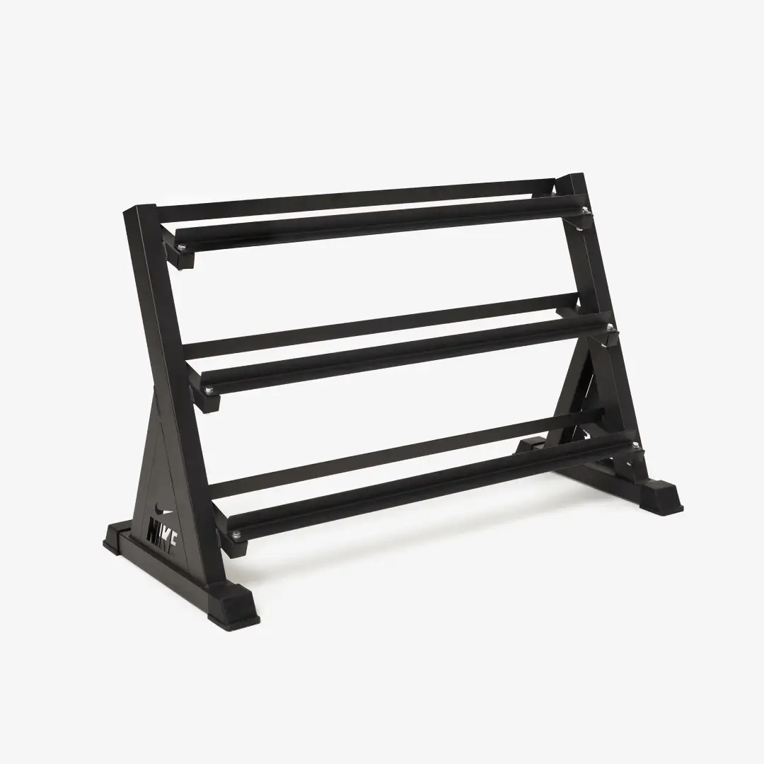 Nike Black/White Dumbbell 5-50lbs Set with Rack