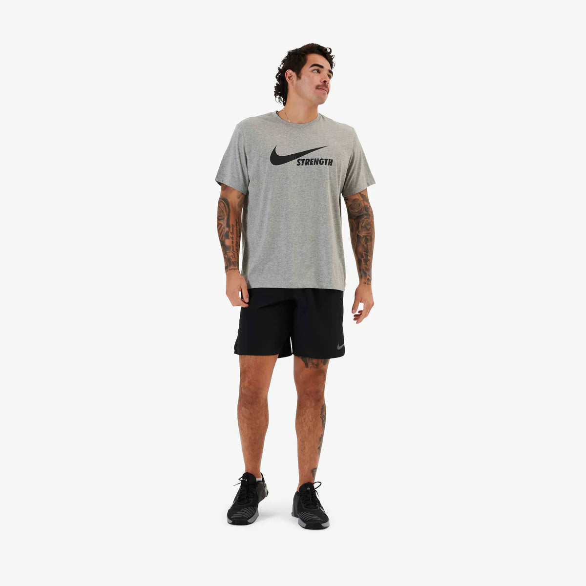 Nike Strength Dri-Fit Tee - Grey/Black