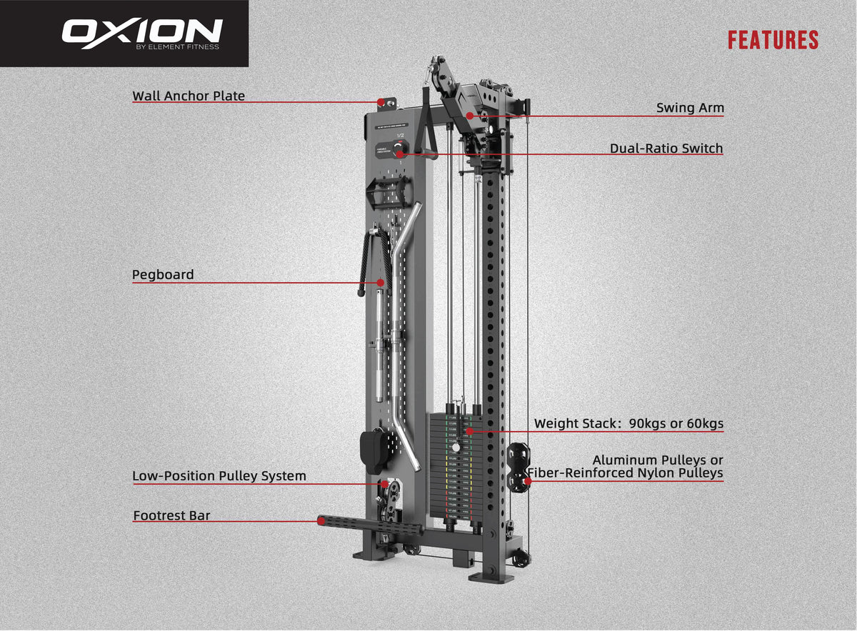 Element Oxion - 1 Pro Wall Mounted Functional Trainer Rack