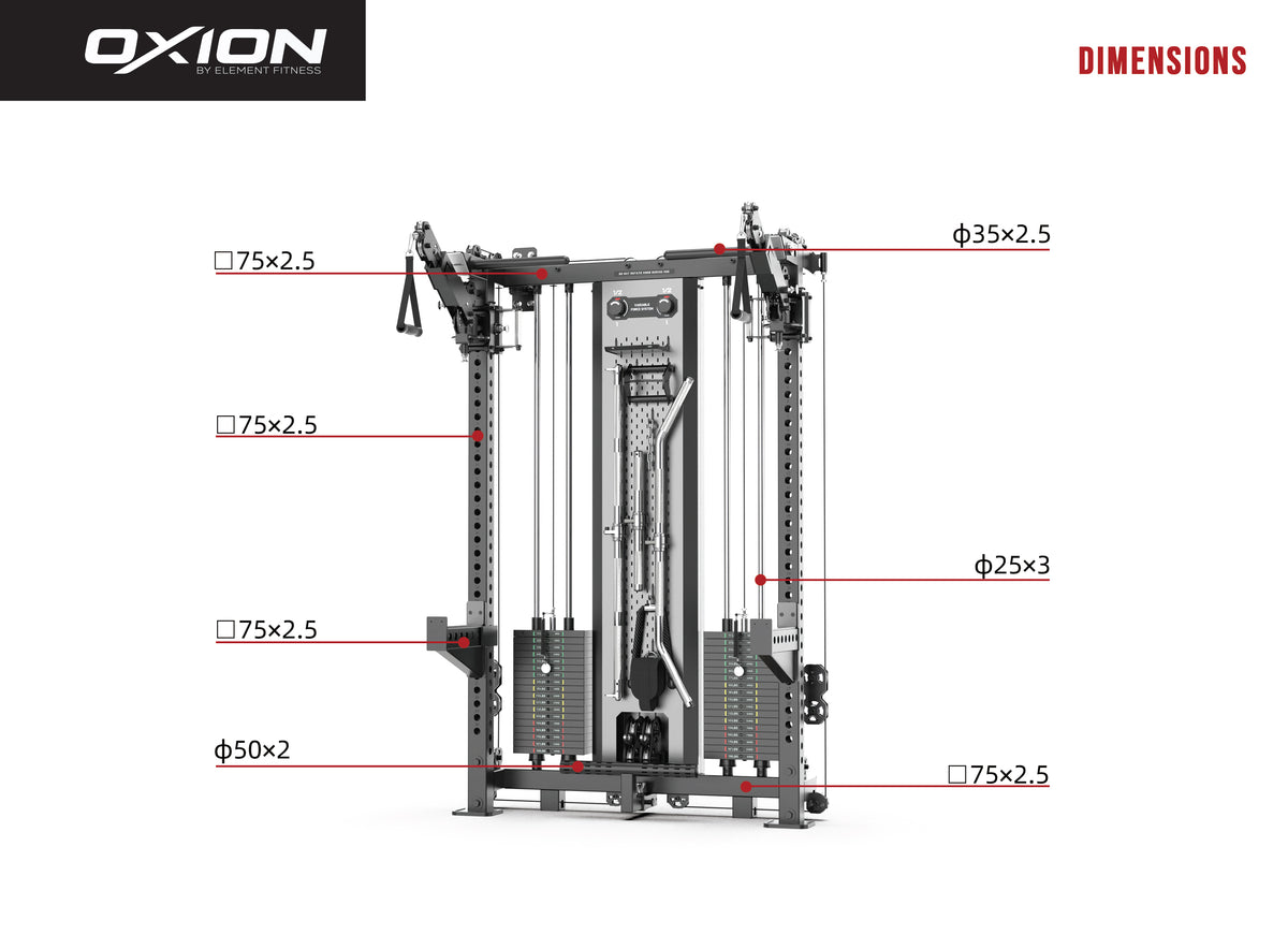 Element Oxion - 5 Pro All in One Functional Trainer Free Standing Kit