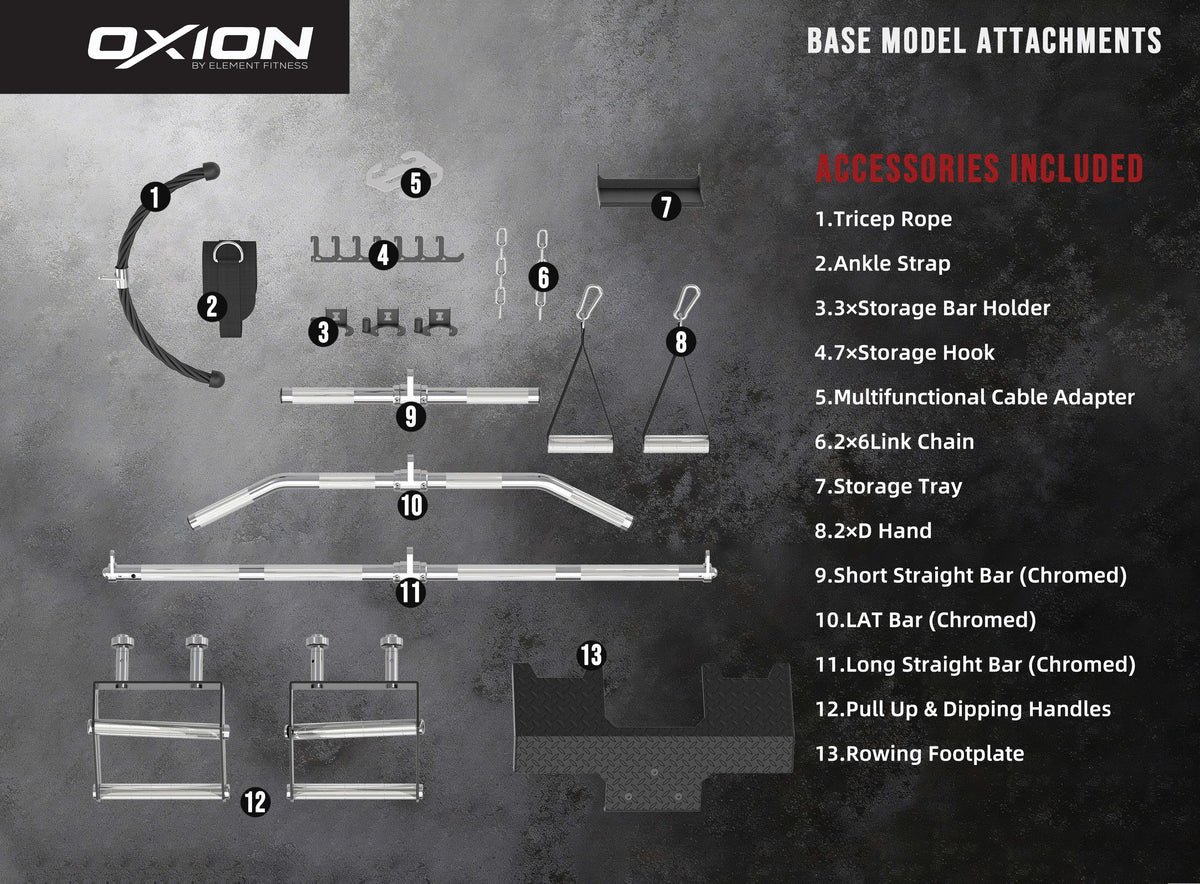 Element Oxion - 7 Pro All in One Functional Trainer Free Standing Kit
