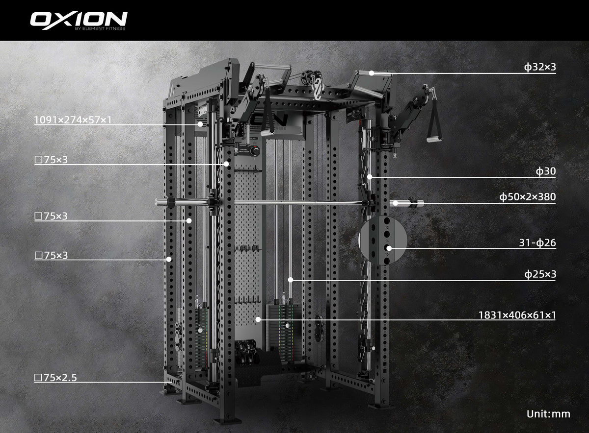 Element Oxion - 9 Pro All in One Functional Trainer Rack