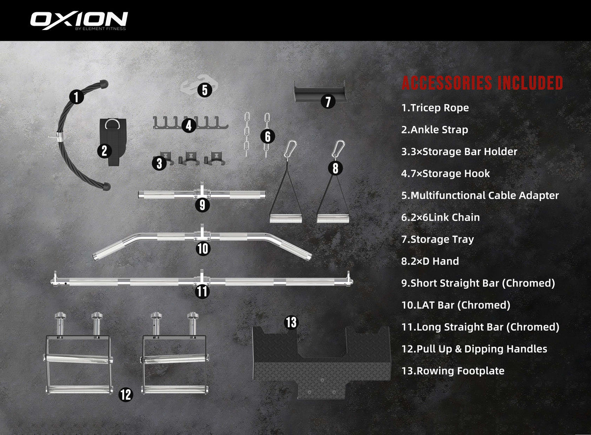 Element Oxion - 9 Pro All in One Functional Trainer Rack