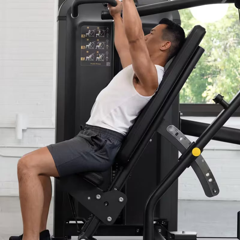 Vision Fitness - Keystone SL131 Multi Press with Rep Counter, Increment Weight, and Counter Balance