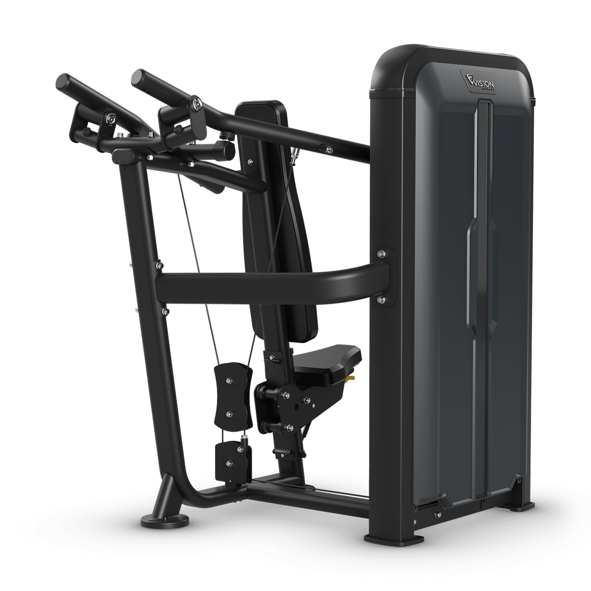 Vision Fitness - Keystone SL23 Converging Shoulder Press with Rep Counter, Increment Weight, and Counter Balance