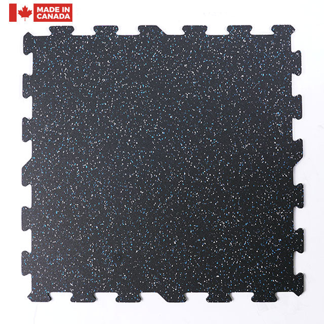 Gorilla 2 x 2 8mm Interlocking Rubber Tile - Blue Jay - Single or 12 Pack