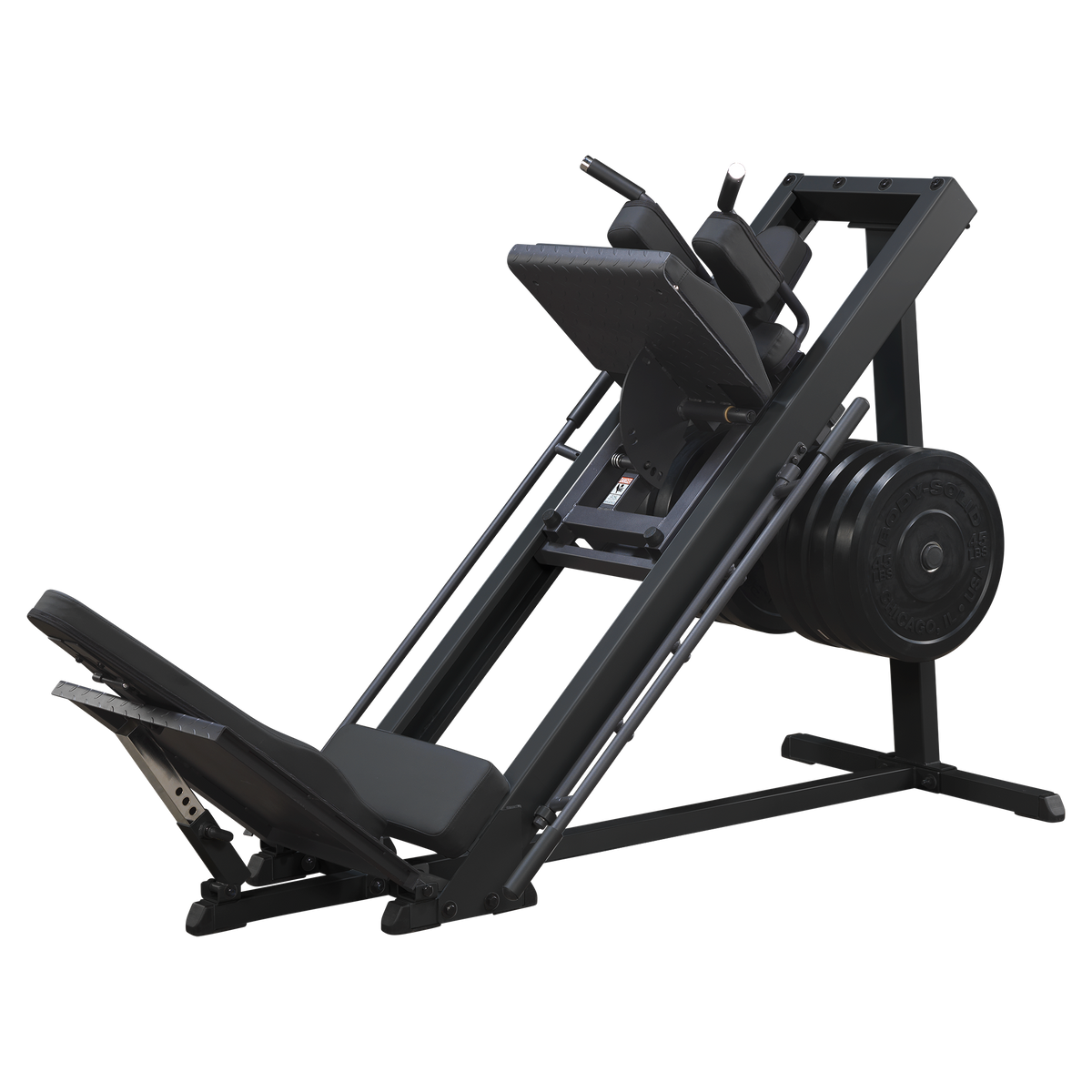 Body-Solid - GLPH1100B Presse à cuisses et Hack Squat - Châssis noir