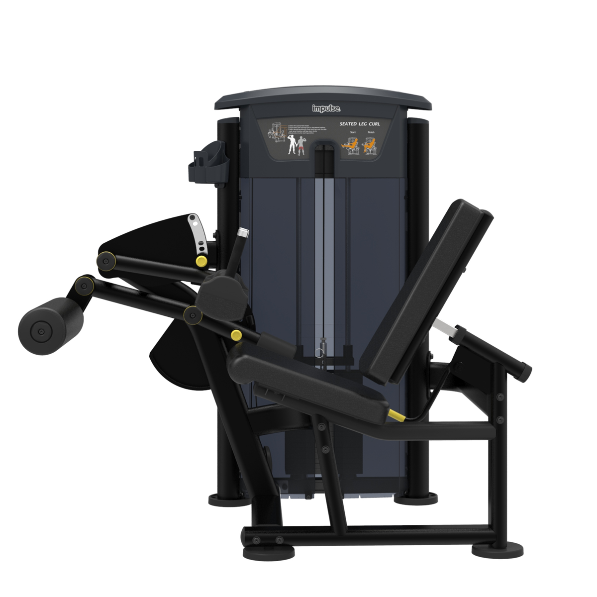 Element Fitness - 9506 Seated Leg Curl MERCURY BLACK
