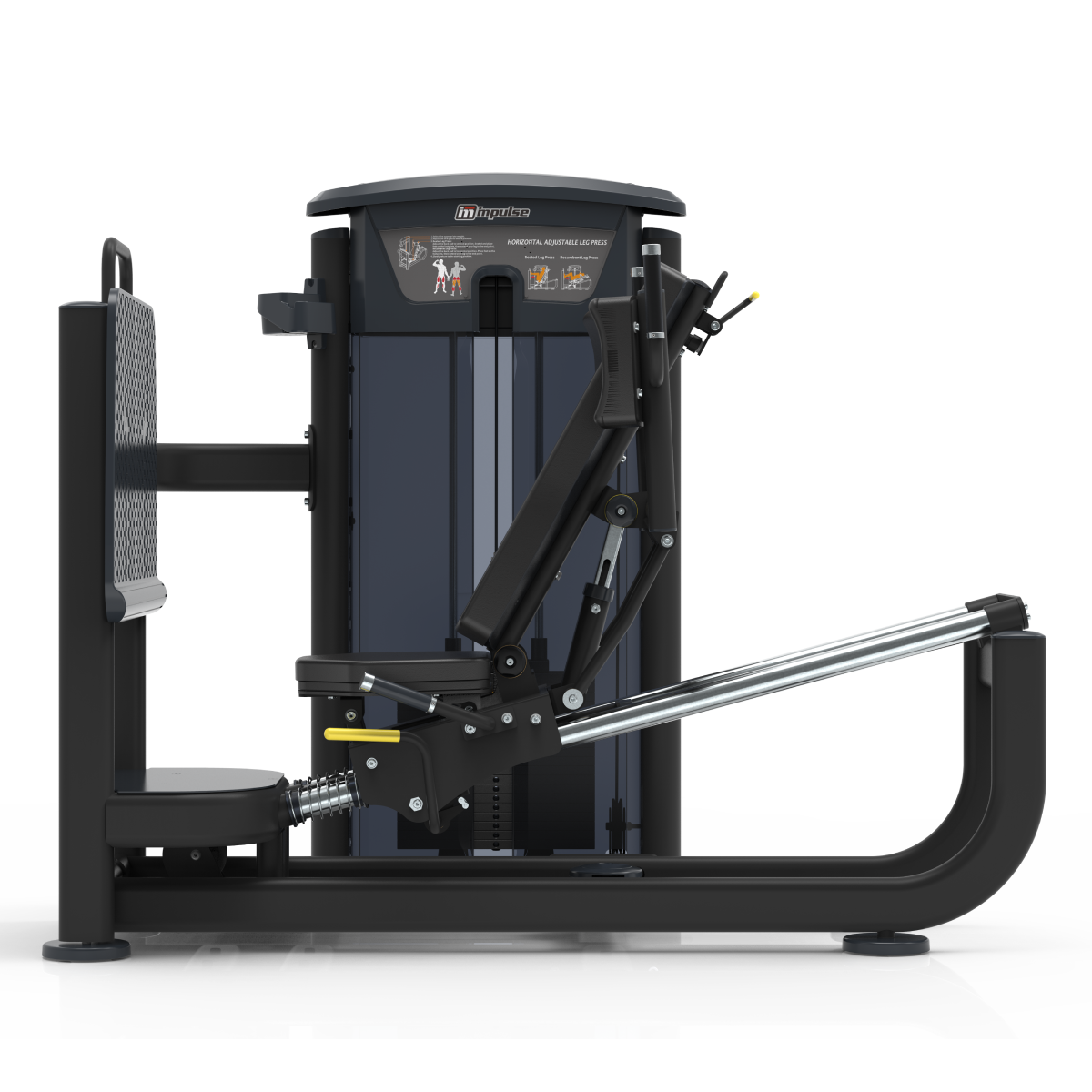 Element Fitness - 9539 Presse à cuisses assise/Hack Squat MERCURY NOIR 295lbs
